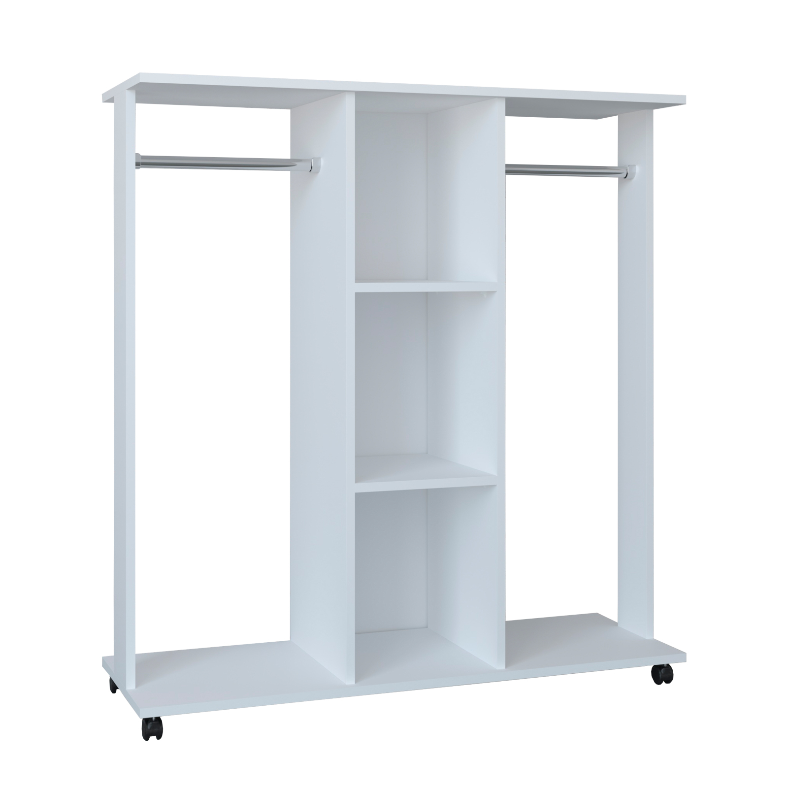 Garderobe RALOSA - weiß - 124 cm hoch