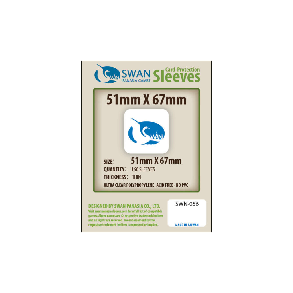 Swan Panasia - Card Sleeves Standard - 51x67mm - 160p