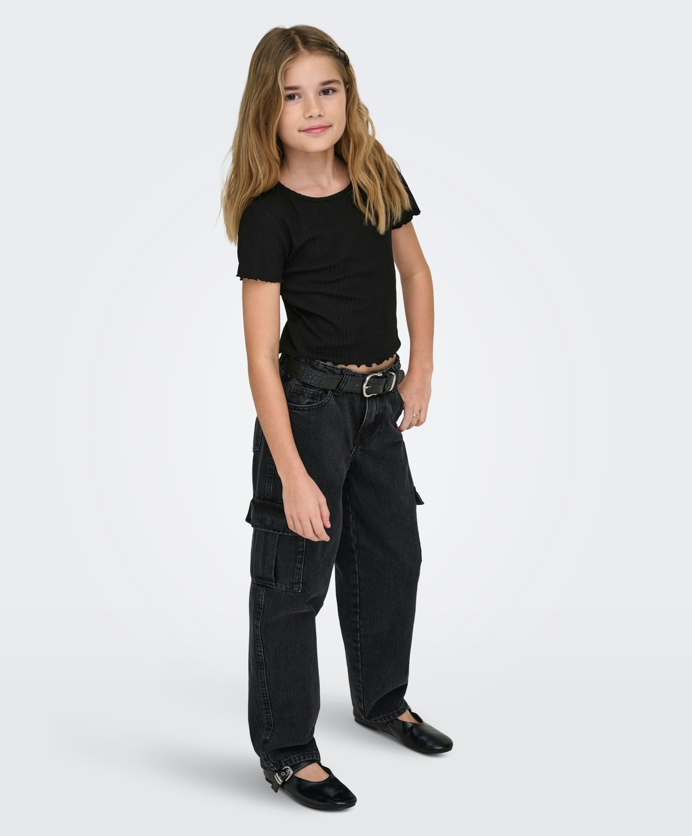 Only Meisjes T-shirt zwart
