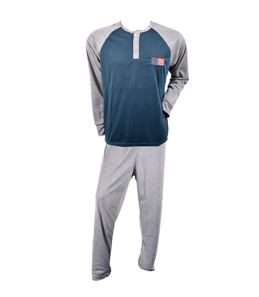 Pyjama Homme Long SWEET SECRET Q2763 POLO SPORT BLEU