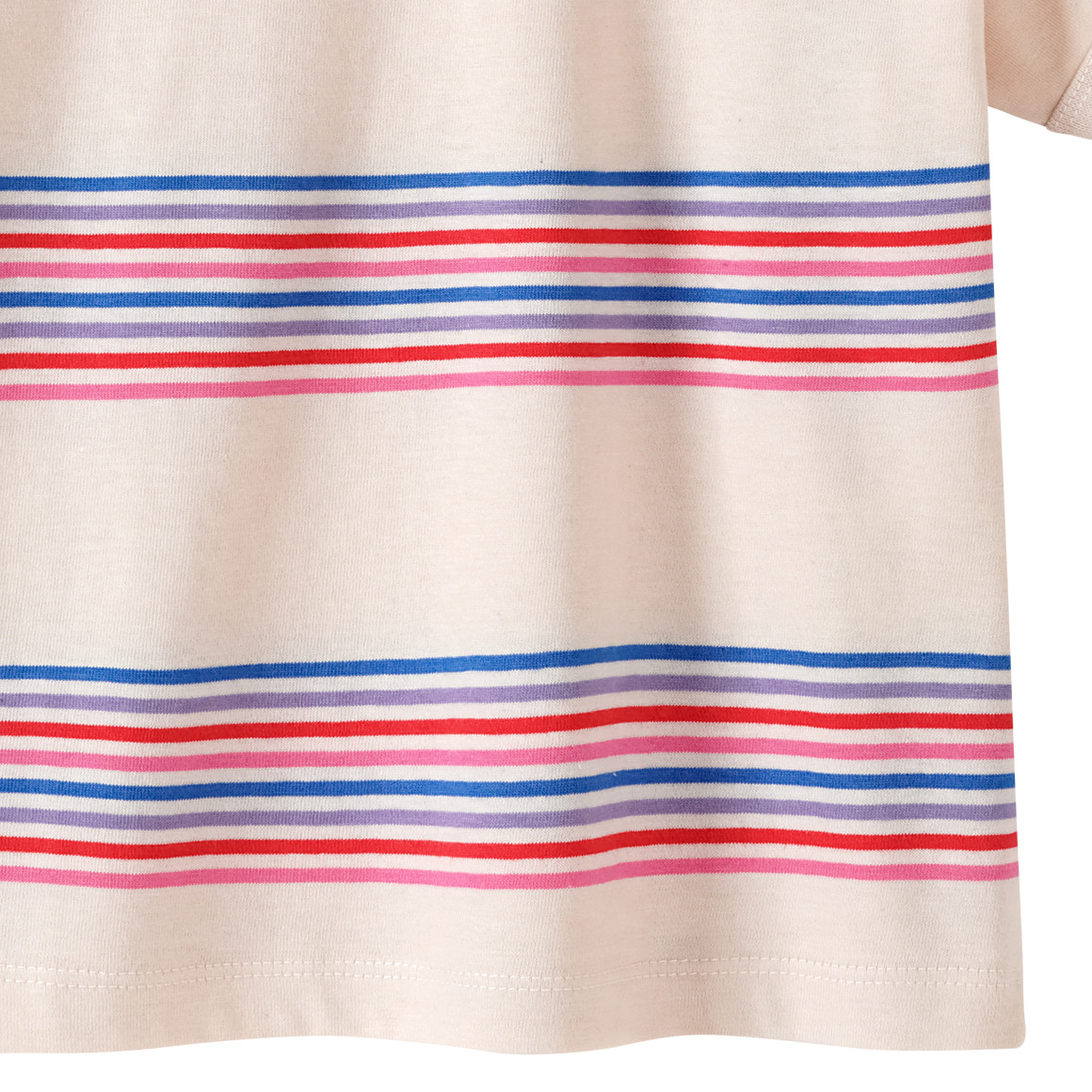 Jonas Nielsen Mädchen T-Shirt mit Streifen beige