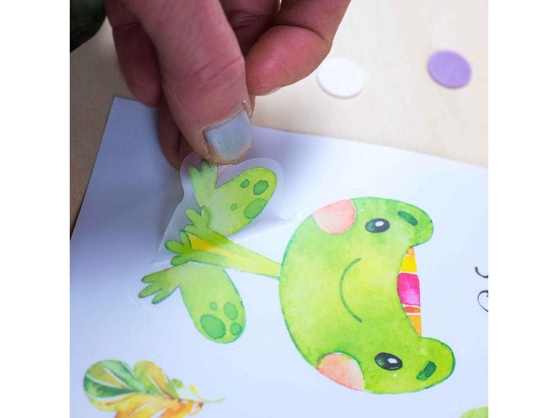 Papierdrachen Wandtattoo-Set Waldtiere Wandsticker für Kinder