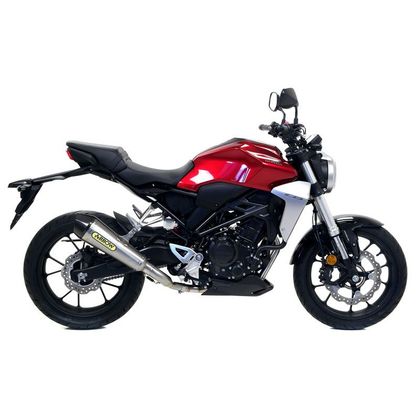 Silencieux Arrow X-Kone Nichrom embout carbone - Gris