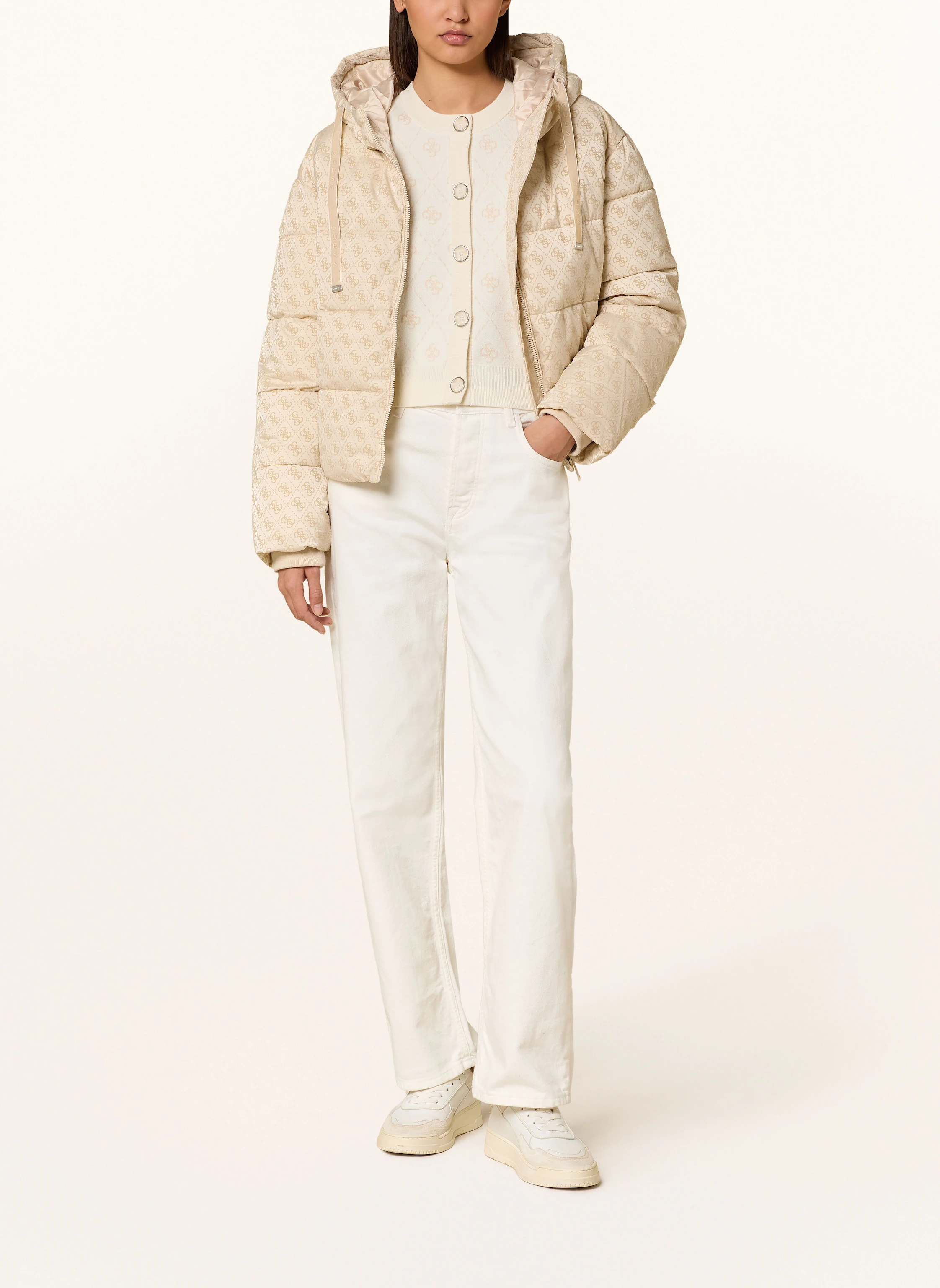 GUESS Cropped-Strickjacke SARAH