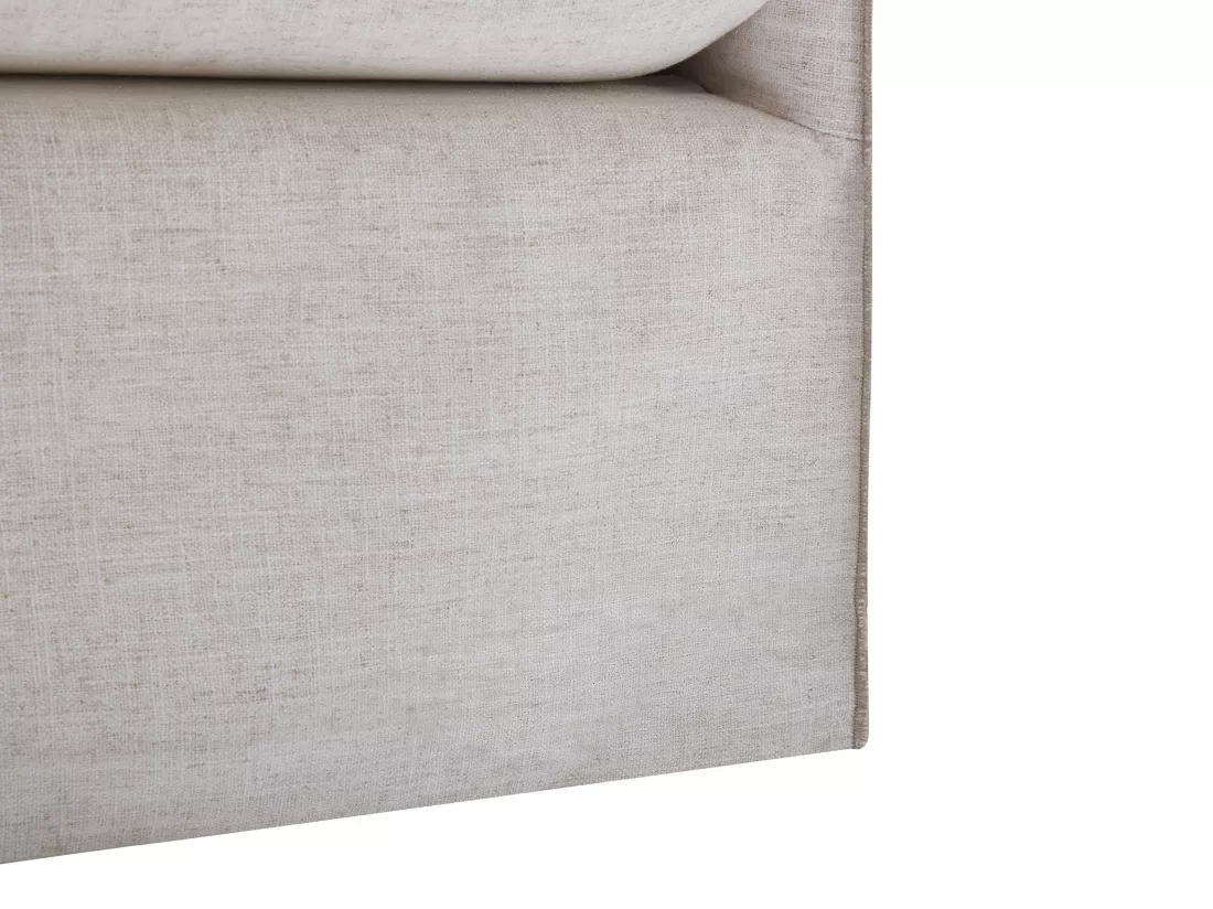 Fauteuil en lin et tissu chiné blanc MASLINO de Maison Céphy