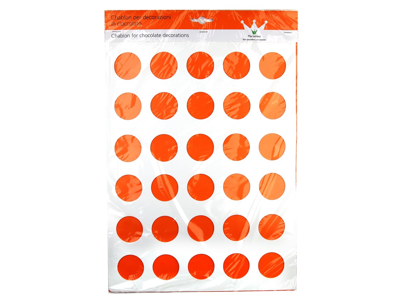 Chablon en silicone - 30 ronds - Ø 4,2 cm - Martellato