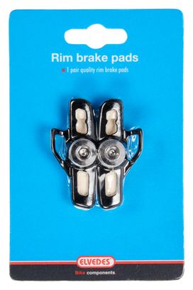 Paire de Patins Elvedes 55mm pour Campagnolo Blanc