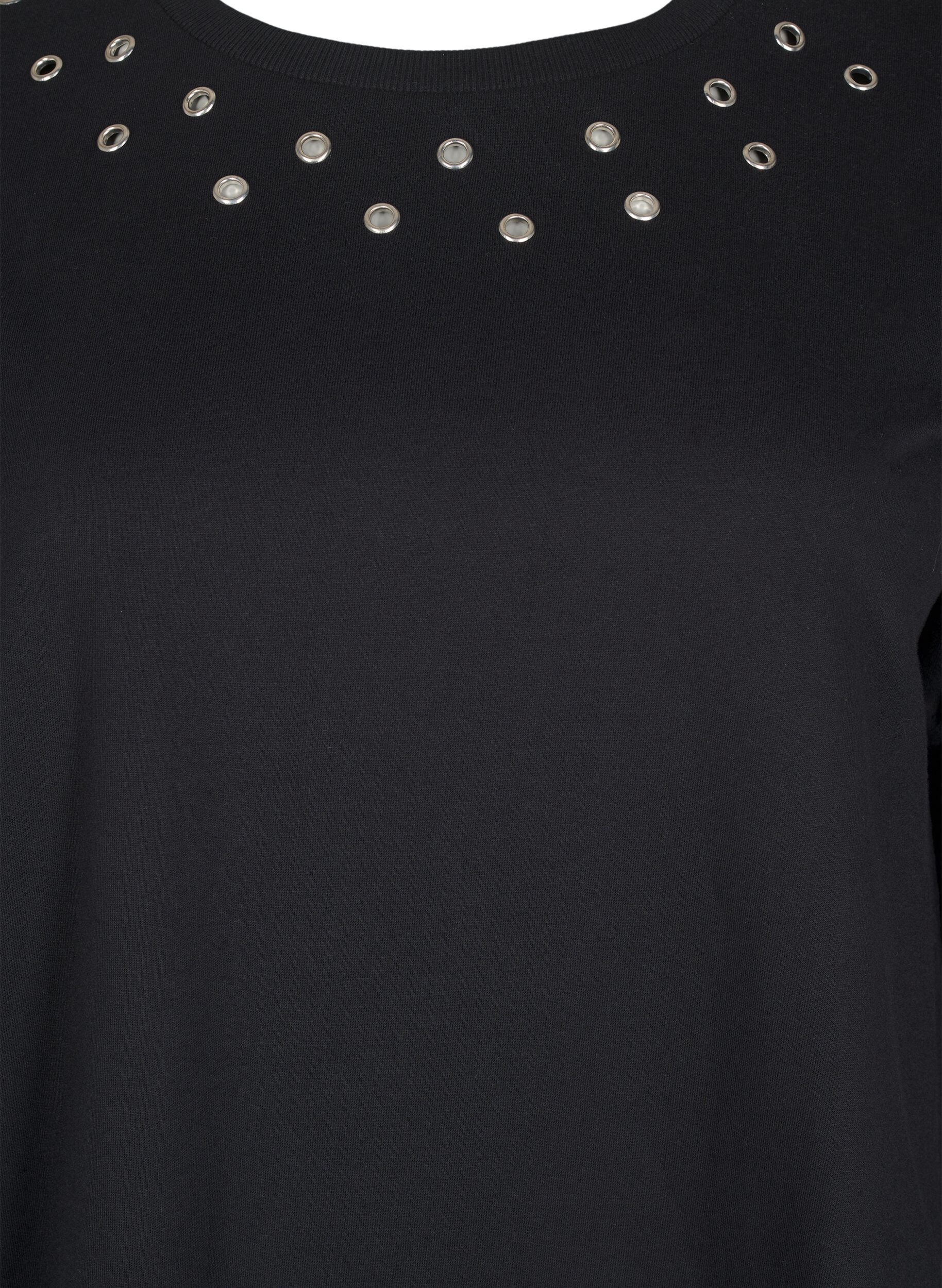 Sweat tunika med eyelets