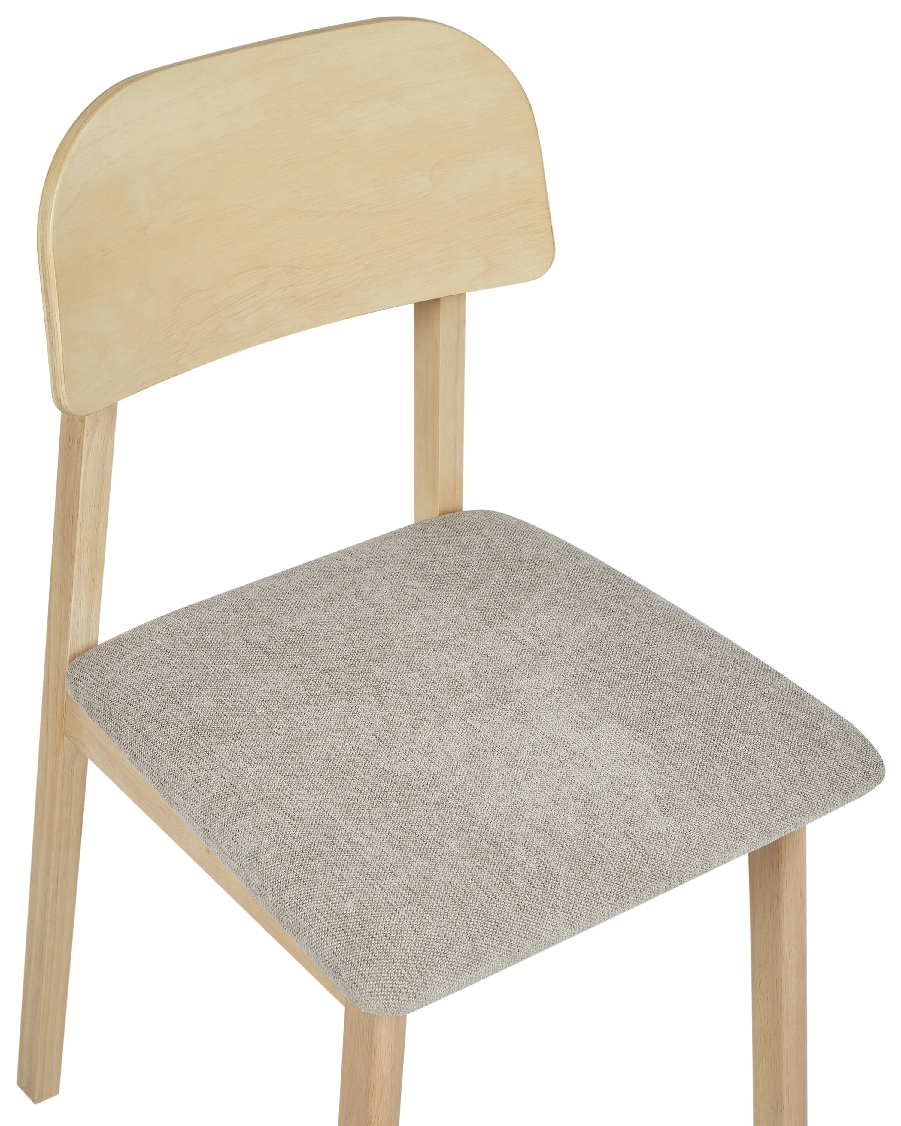 Set van 2 eetkamerstoelen SCANDIA Hout Taupe
