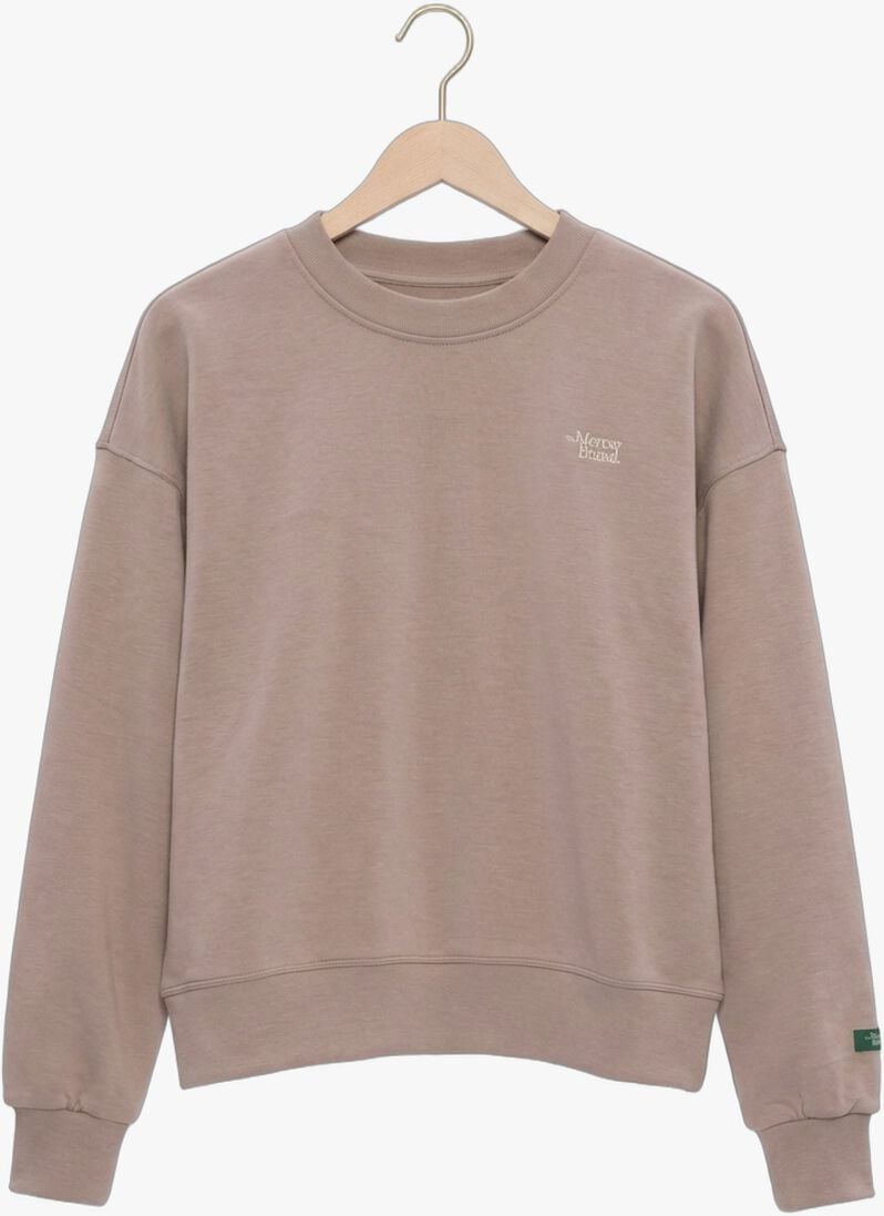 taupe mercer amsterdam sweater the mercer scuba crewneck w