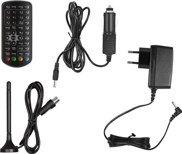 Sencor SPV 7926T, Bærbar DVD afspiller, Konvertibel, Sort, CD-lyd, CD-video, DVD-Audio, DVD-Video, MP3, CD, CD-R, CD-RW, DVD R, DVD RW, DVD-R, DVD-RW, DVB-T, DVB-T2