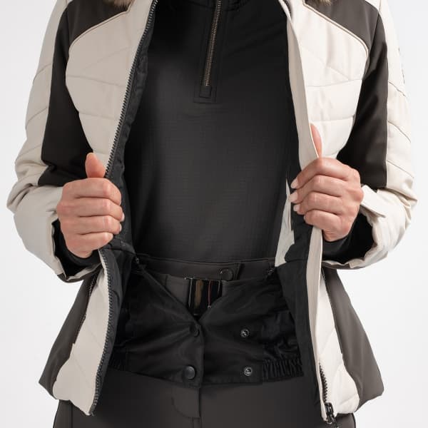 Veste de ski SUN VALLEY KIRLIA SKI JACKET W LIGHT BEIGE