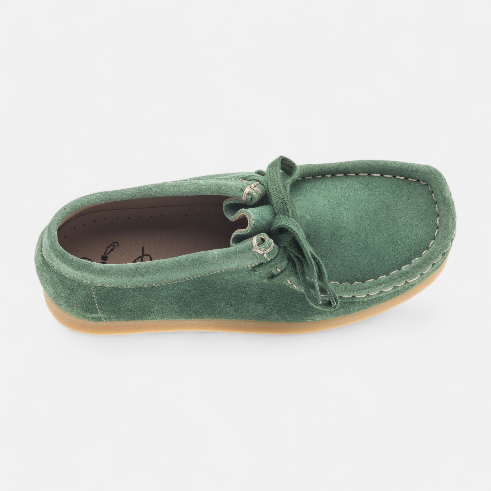 Derbies Femme en cuir vert