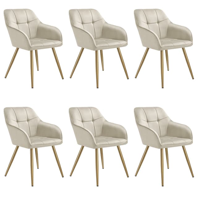 Stol Marilyn, velour, quiltet
