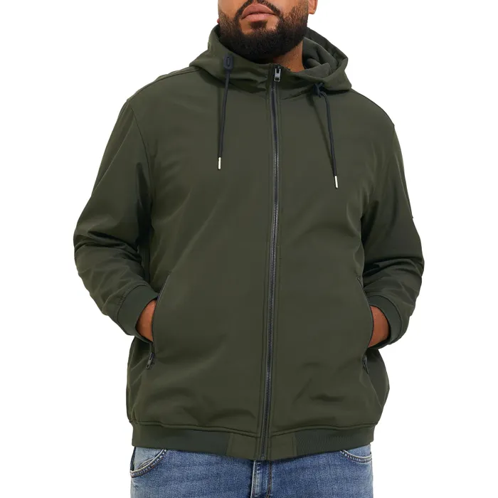 Jack & Jones Basic Hooded Softshell Jas Heren (plussize)