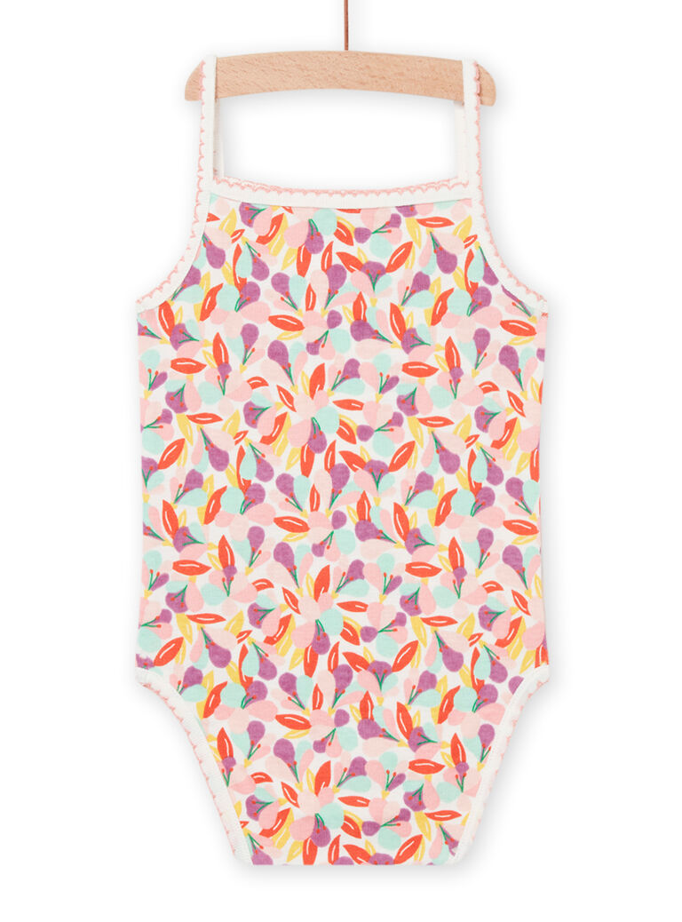 Body à imprimé fleuri écru bébé fille