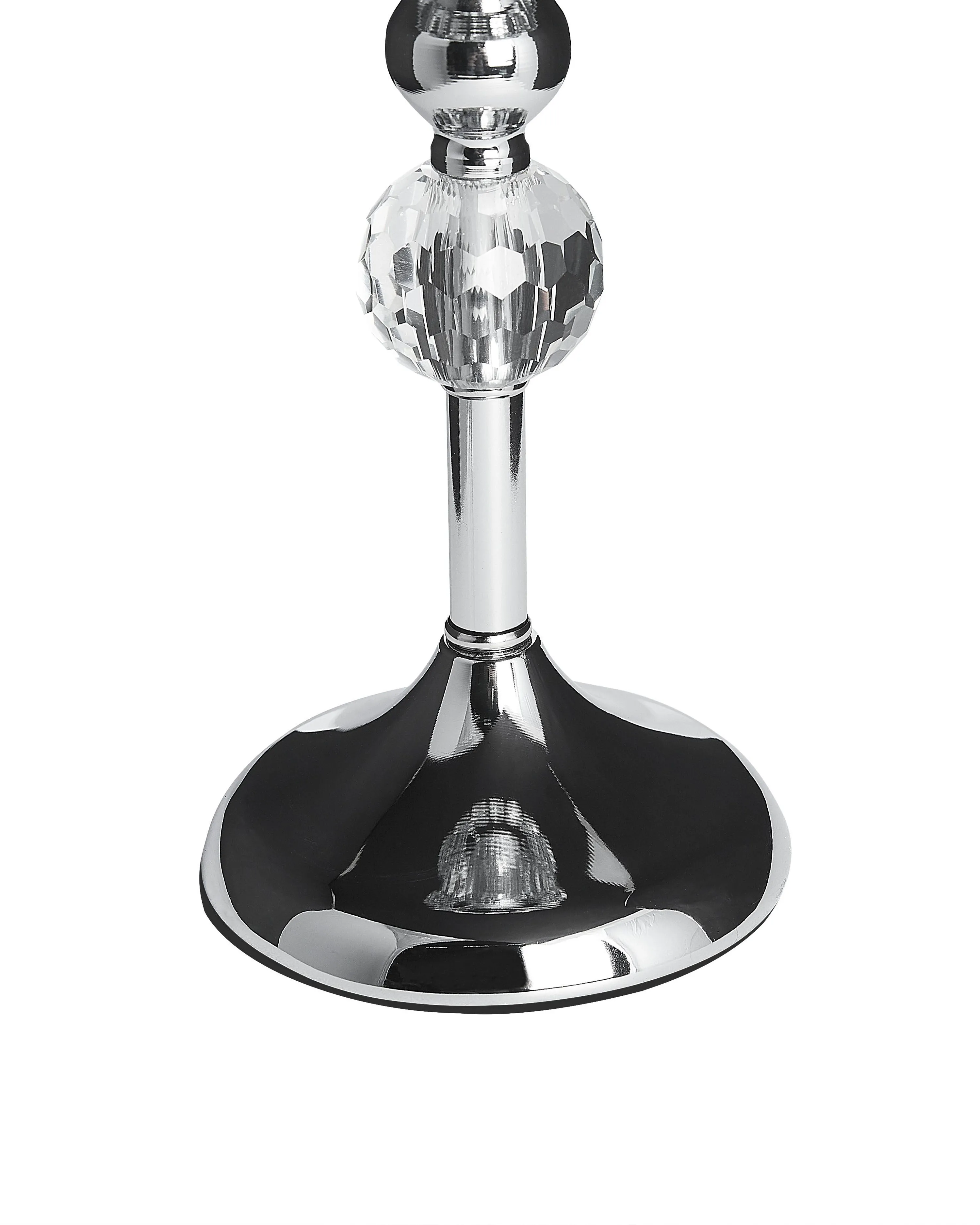 Kaarshouder AVORD Glas 33 cm Zilver