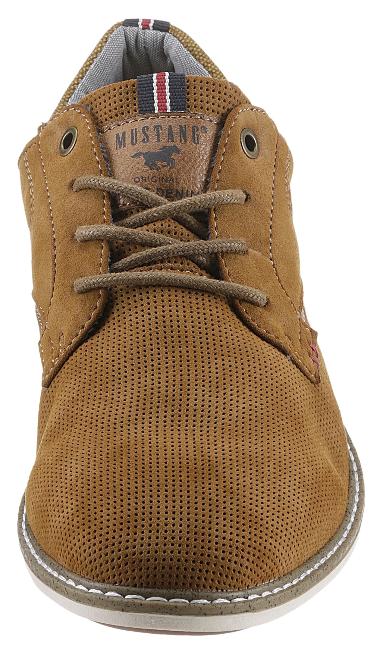 Mustang Shoes Schnürschuh  , Freizeitschuh, Halbschuh, Schnürschuh mit Perforation