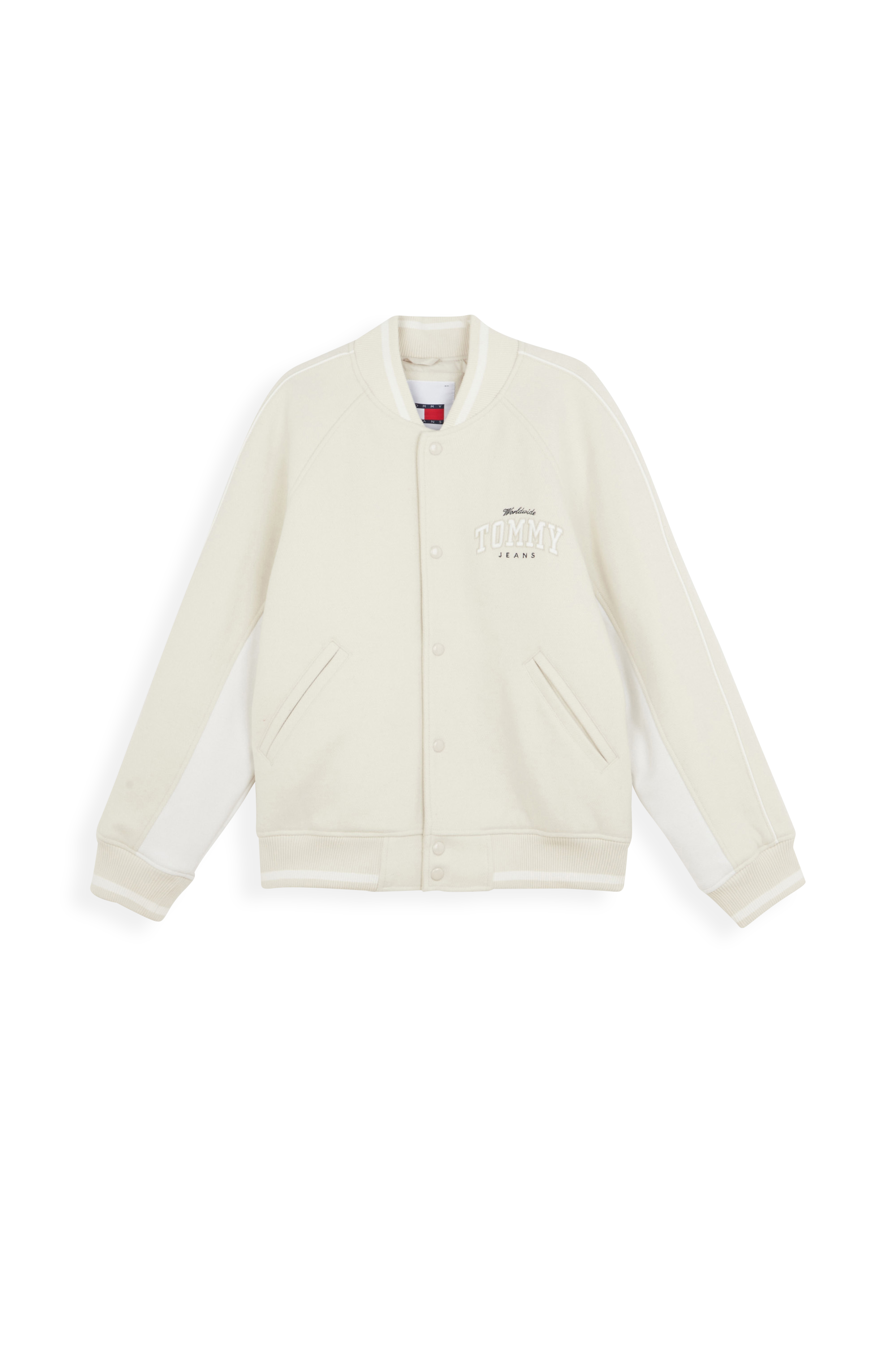 TOMMY JEANS Veste  TJM WOOL VARSITY BOM Beige