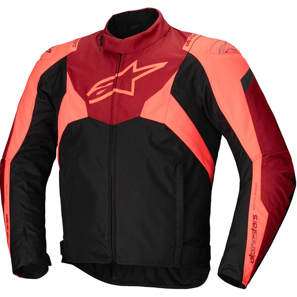 Alpinestars - Blouson T-Jaws V4 Waterproof Noir / Rouge fluo / Rouge Mat