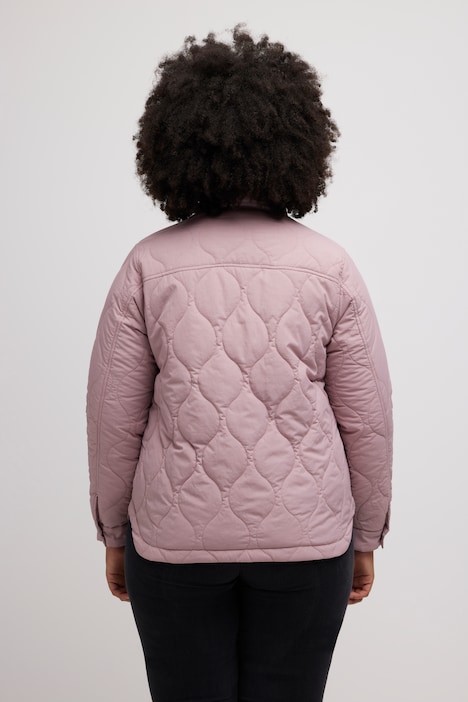 Leichtstepp-Jacke, Hemdkragen, Wellenstepp, Brusttaschen
