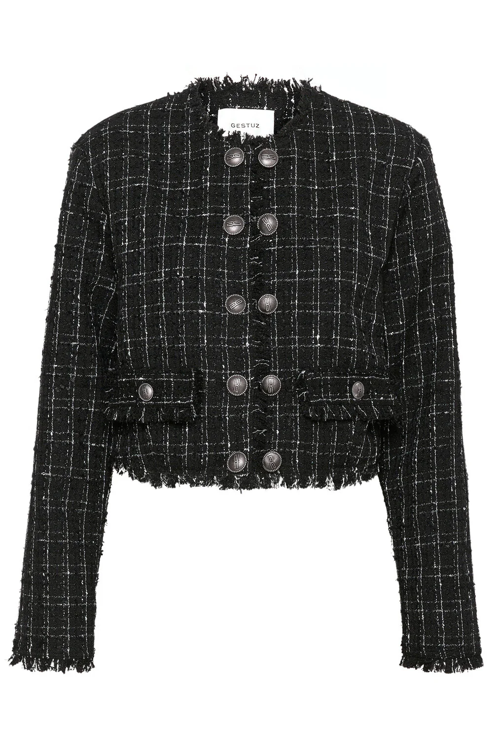 GESTUZ  Gaelly jakke - BlackNwhite check