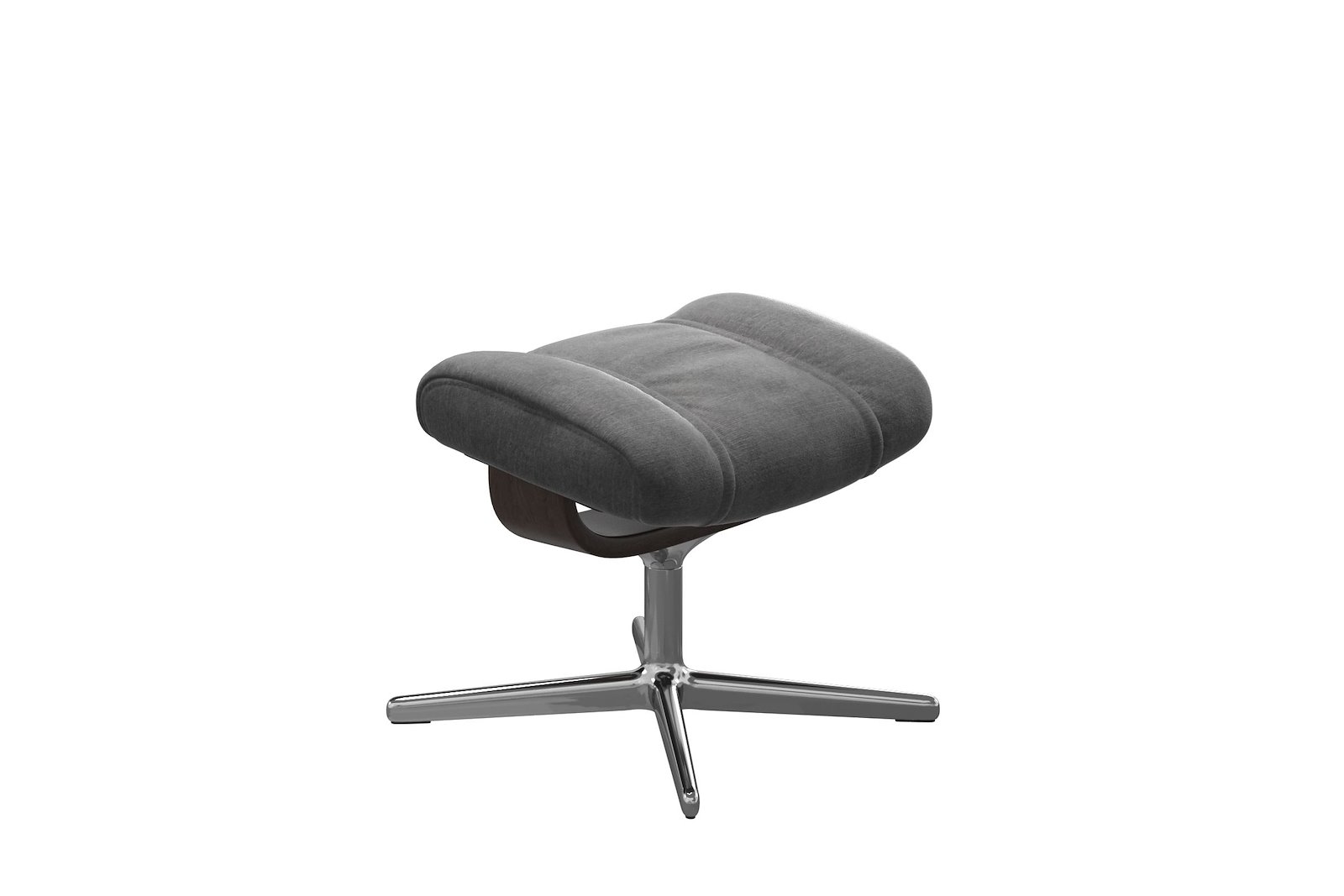 Wing krakk Tekstil Magnolia Light Grey - Cross Chrome - Wengebeiset