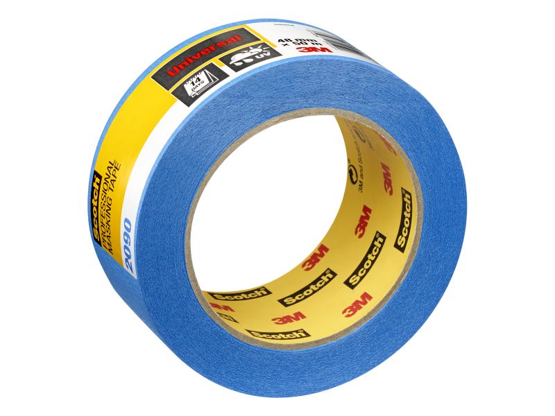 3M Klebeband Scotch 2090 48 mm x 50 m, Blau Abdeckband mit mittlerer Klebkraft