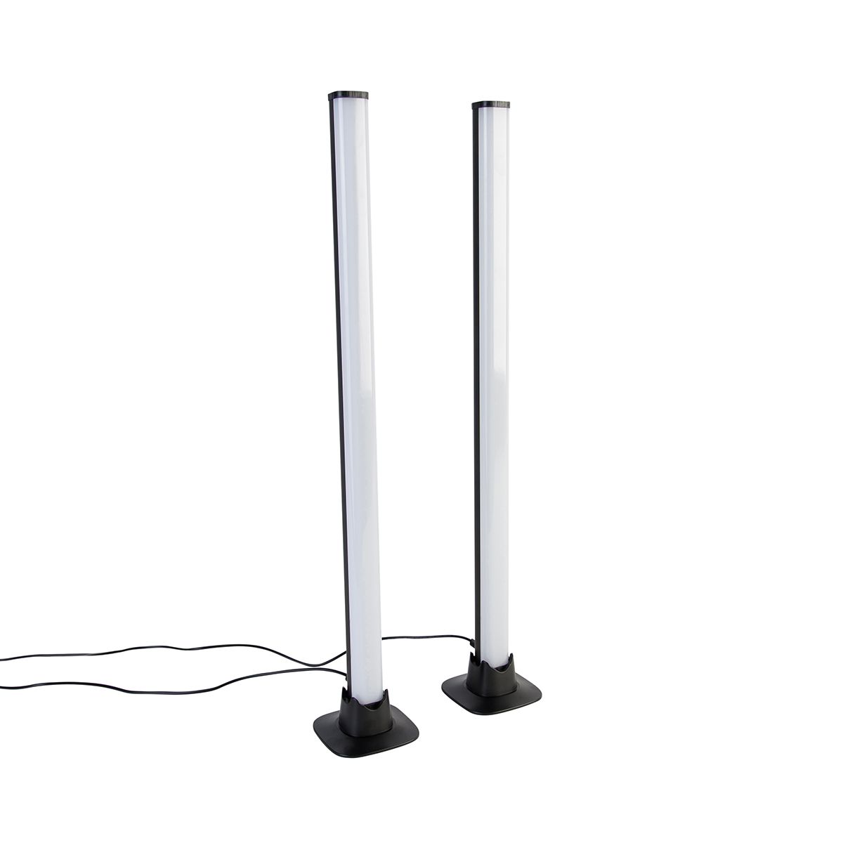 Tafellamp zwart incl. LED met afstandsbediening en RGB - Arnold