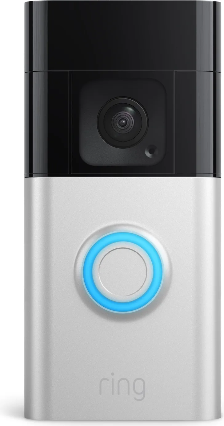 Ring Battery Video Doorbell Plus Nickel Satiné   Chime Sonnette connectée