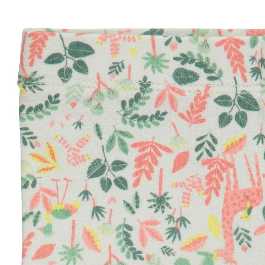 Ensemble 2 pièces avec tunique en broderie anglaise pour bébé fille - Ecru