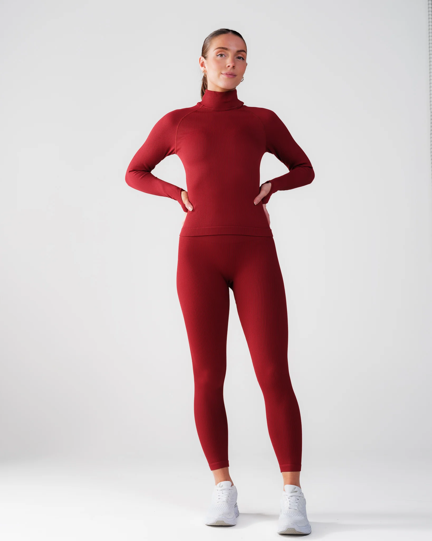 Bumpro Perfect Rib Tights Wine