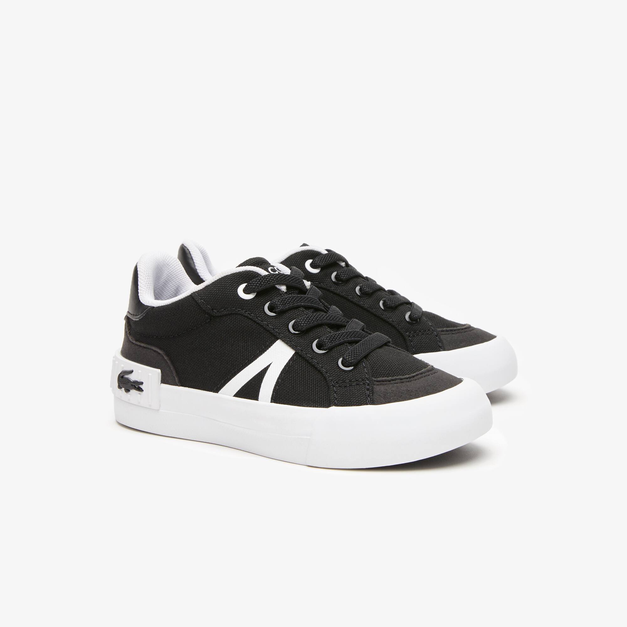 Sneakers L004 bébé Lacoste en textile Chaussures - Noir - Lacoste - Enfant