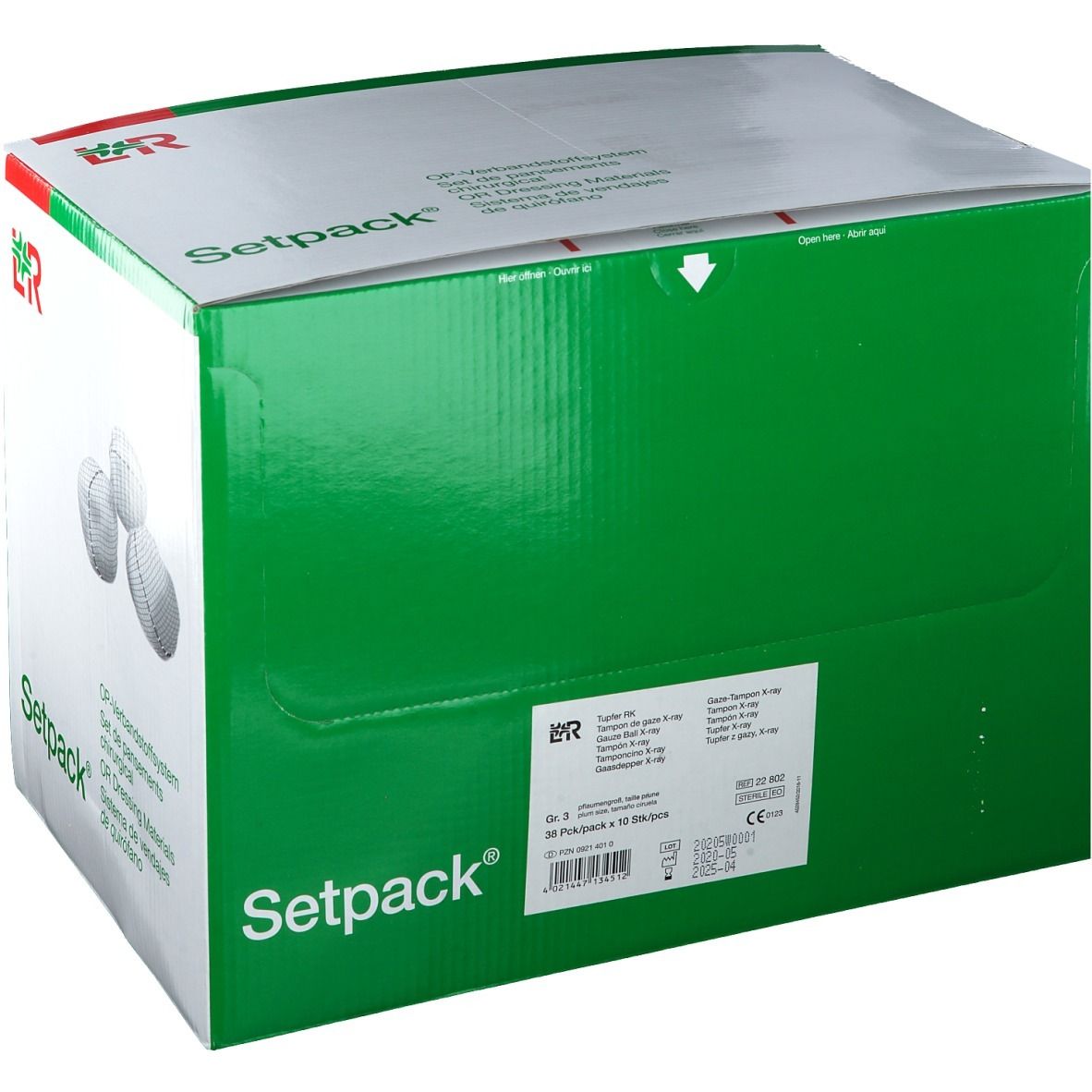 Setpack® Tupfer RK pflaumengroß