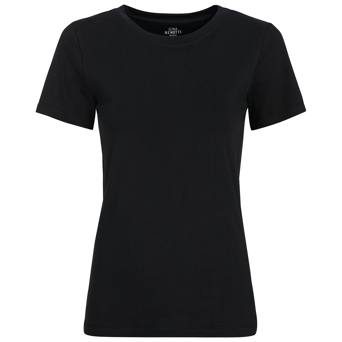 Gina Benotti Damen T-Shirt im Basic-Look schwarz