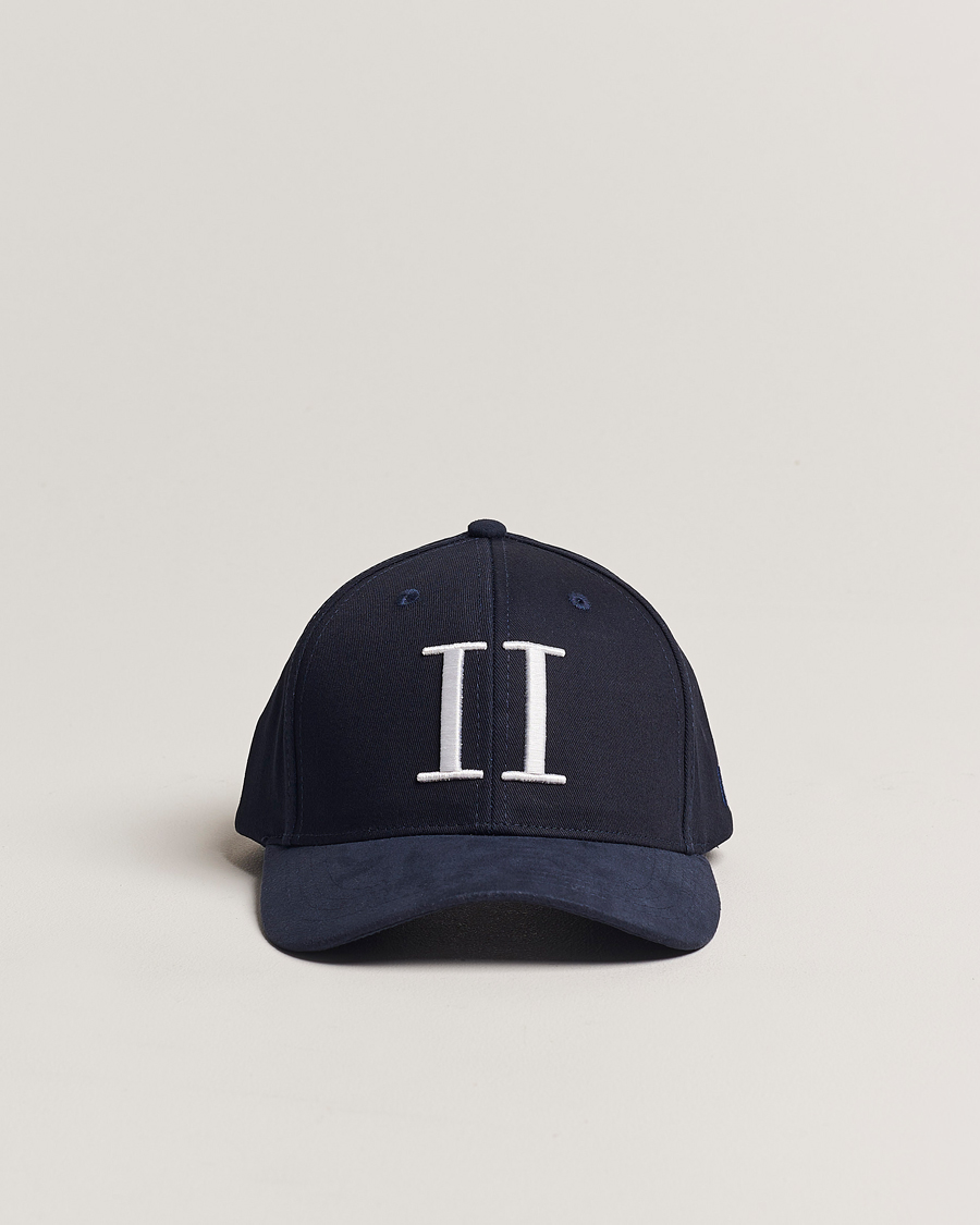 Les Deux Baseball Cap Suede II Dark Navy