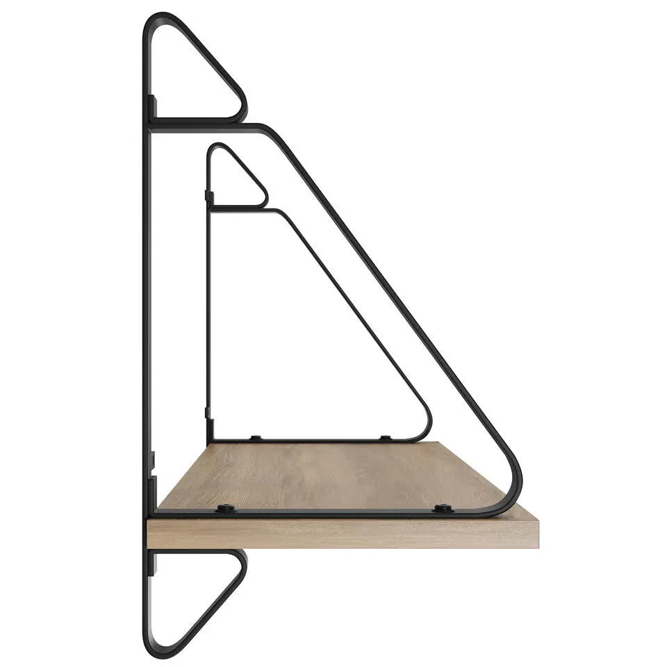 tectake 2 wandplanken Irvine, Industrieel Licht Hout, Eiken Sonoma
