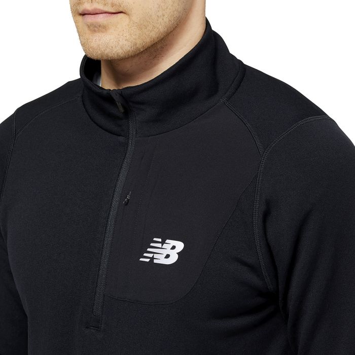 NB Heat Grid Half Zip Men Løbetrøje