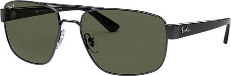 Ray-Ban - RB3663 - Zonnebril - Grijs - Geometrisch - Gepolariseerd