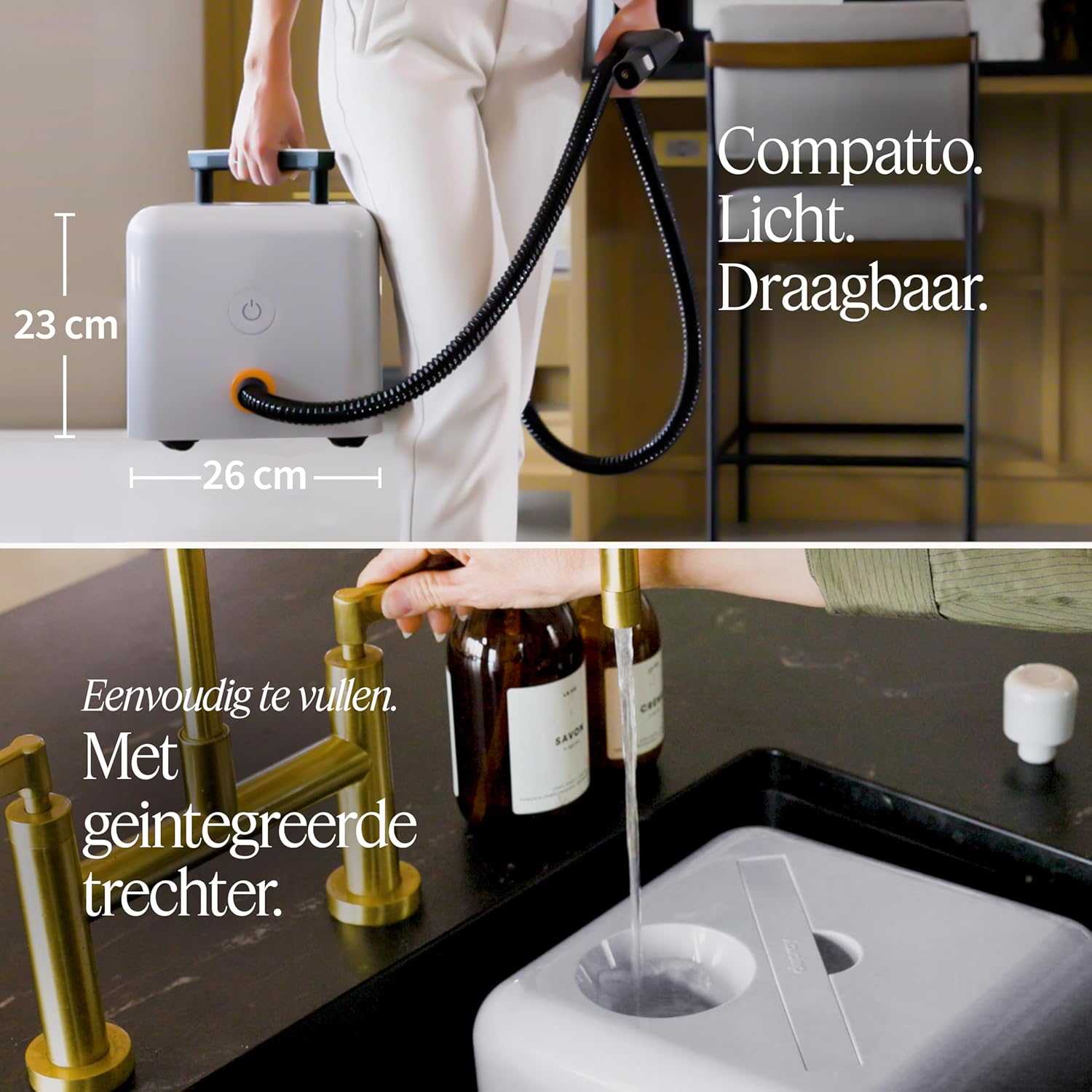 Dampfreiniger Dupray Neat Plus mit 18-teiligem Zubehör-Set – Kraftvolle Reinigung, ohne Chemikalien für Böden, Auto, Fliesen, Fugen und mehr (Neat Plus mit Aufbewahrungstasche)