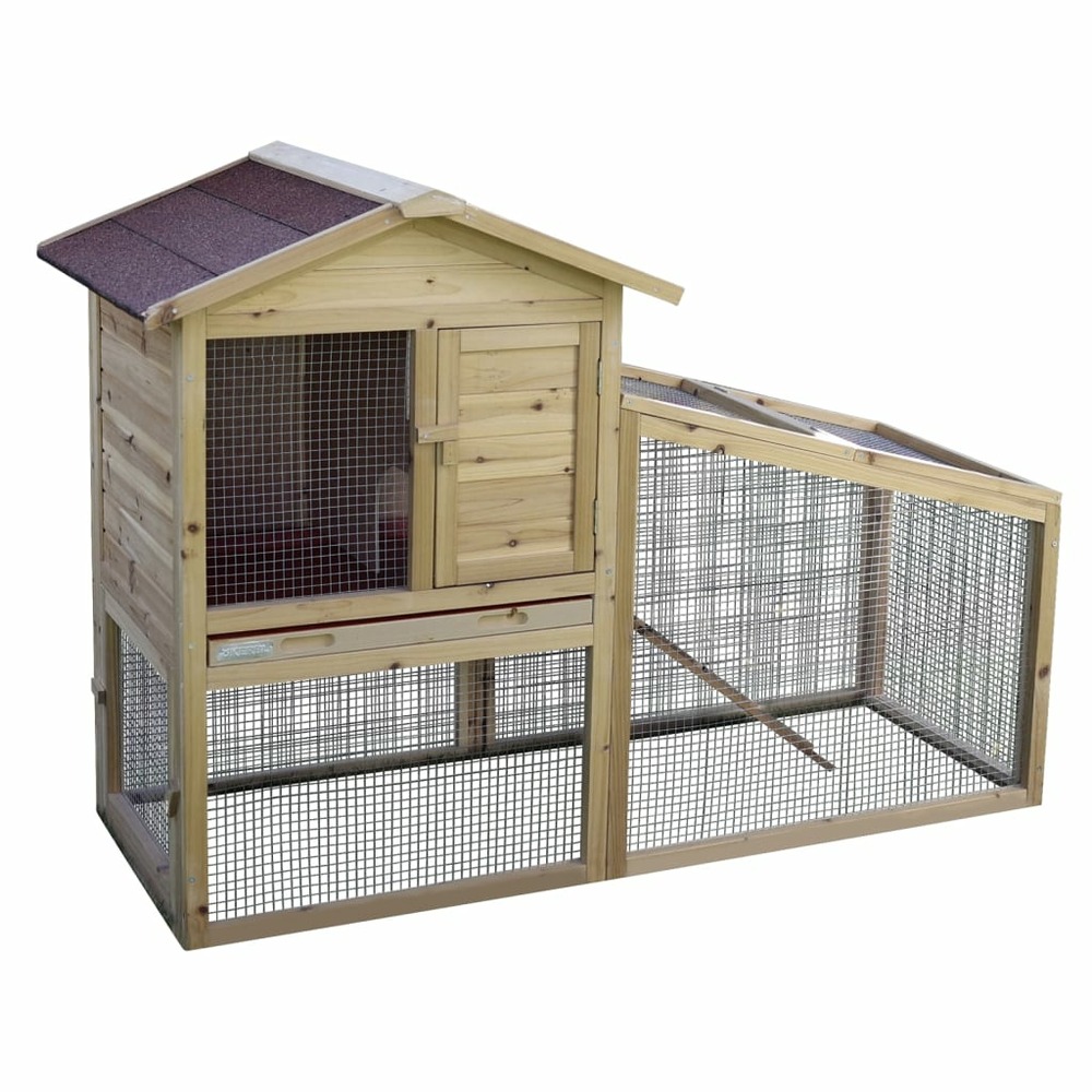 Maison pour rongeurs freetime 140x65x100 cm bois vernissé