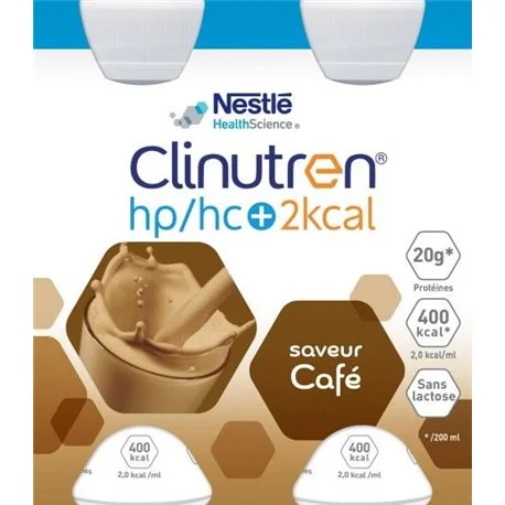 HP/HC+ Café - Complément Nutritionnel - Lot de 4 Bouteille de 200ml