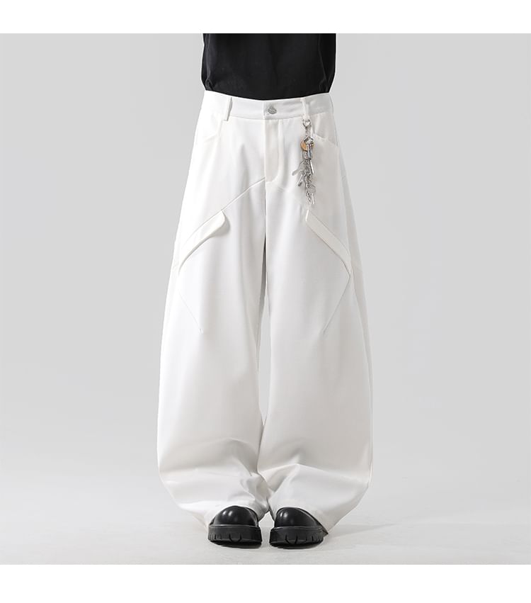 VEAZ - Hoge taille effen wijde broek