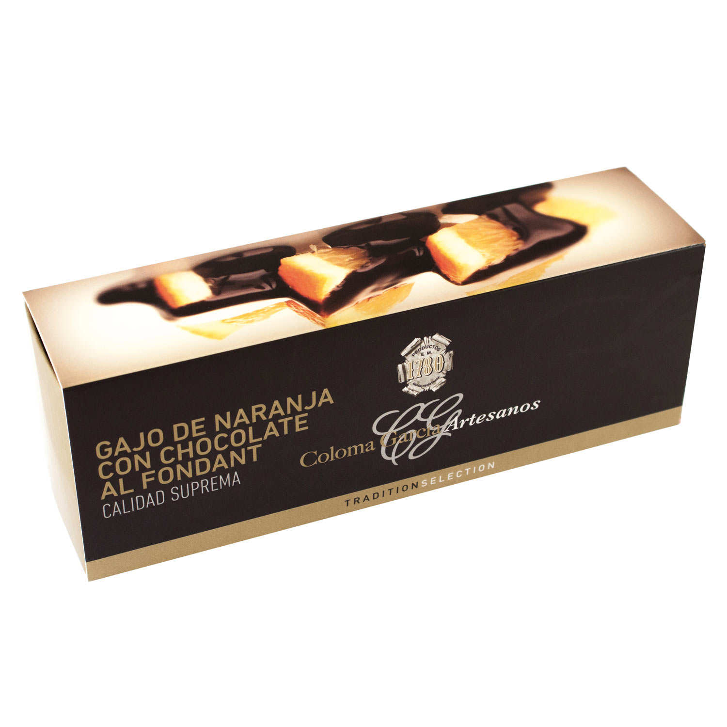 Orange confite enrobée de chocolat