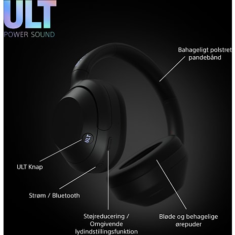 Sony ULT WEAR trådløse over-ear høretelefoner - Forest Gray
