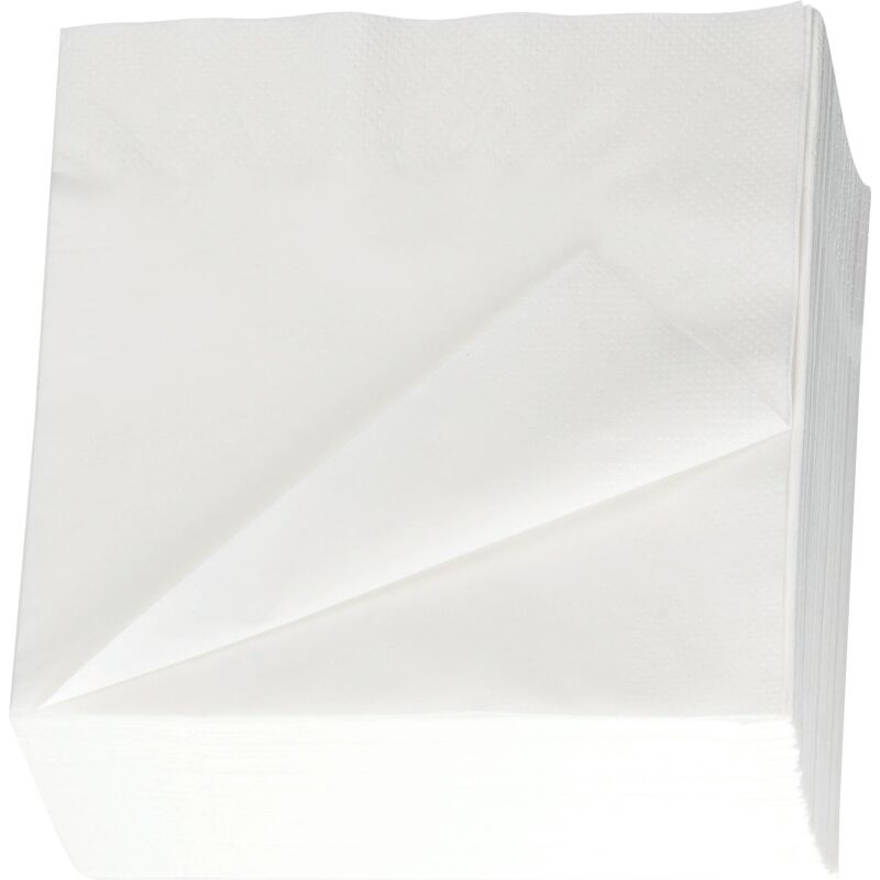 Serviette de table Tork ouate 2 plis 39 x 39 cm, blanche  - Paquet de 150