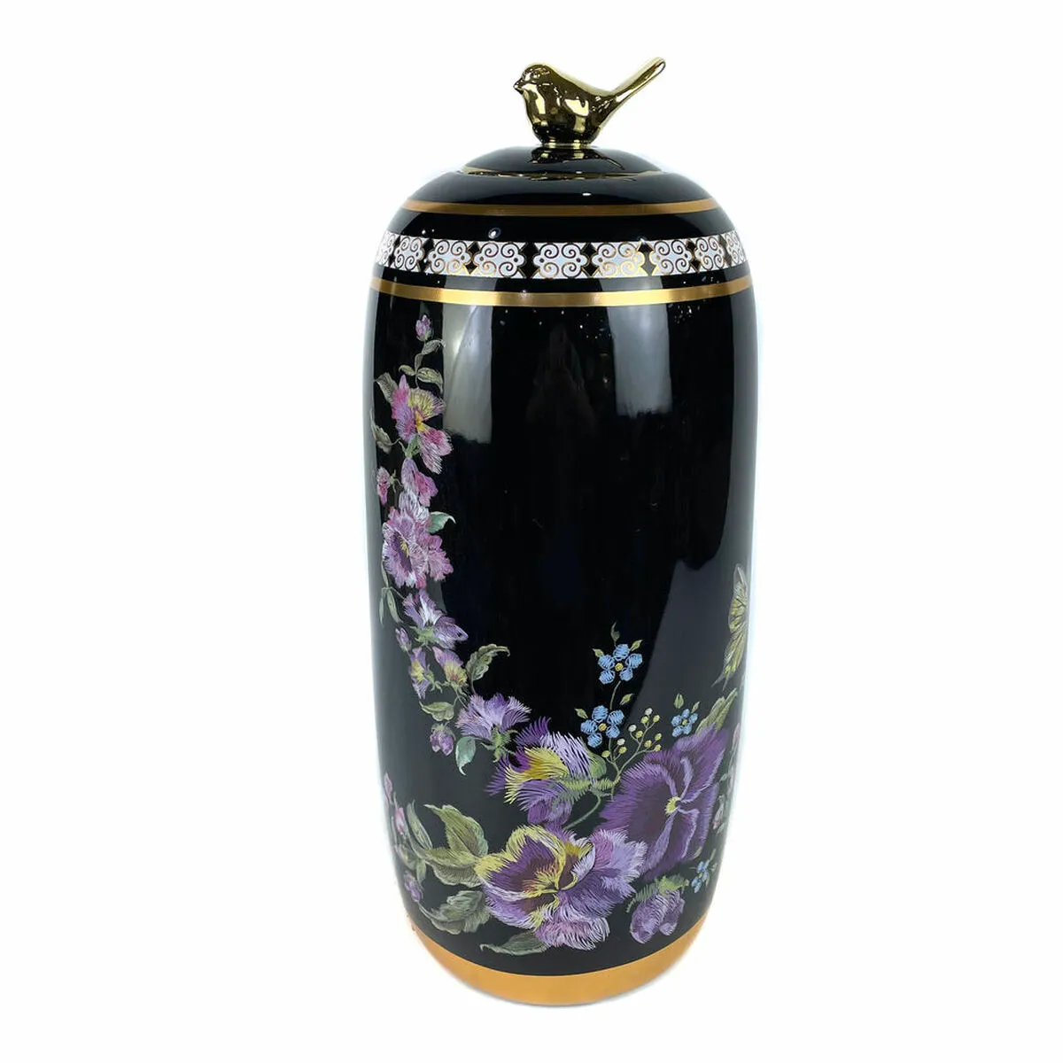 DKD Home Decor Vase Porcelaine Noir