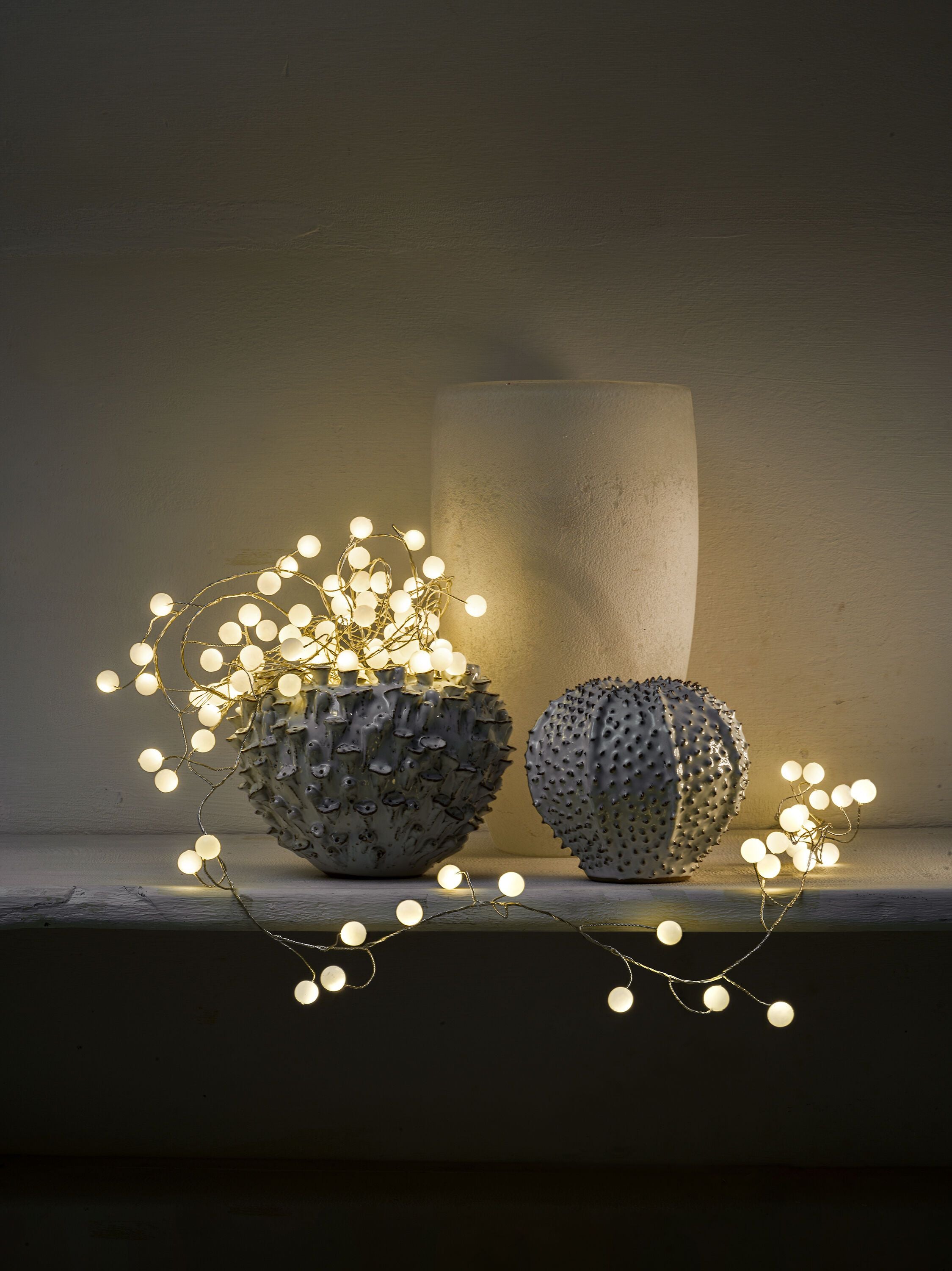 BALL LED Licht - Goldfarbig / B: 300.0 cm