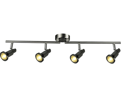 LED plafondspot 4x5W 4x380 lm 3000 KB 78 cm nikkel/chroom
