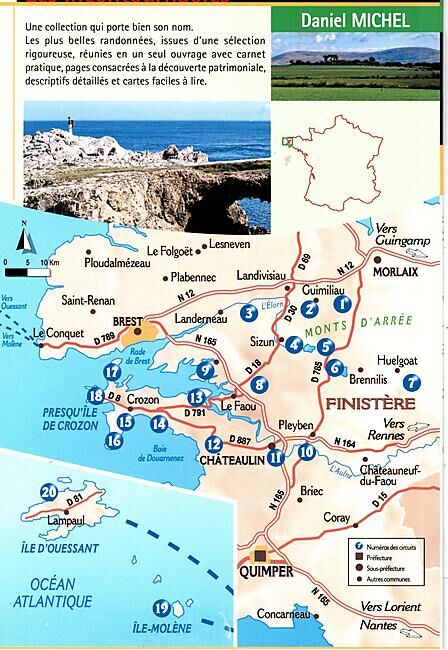 CHAMINA - CROZON MONT ARREE 20 BALADES